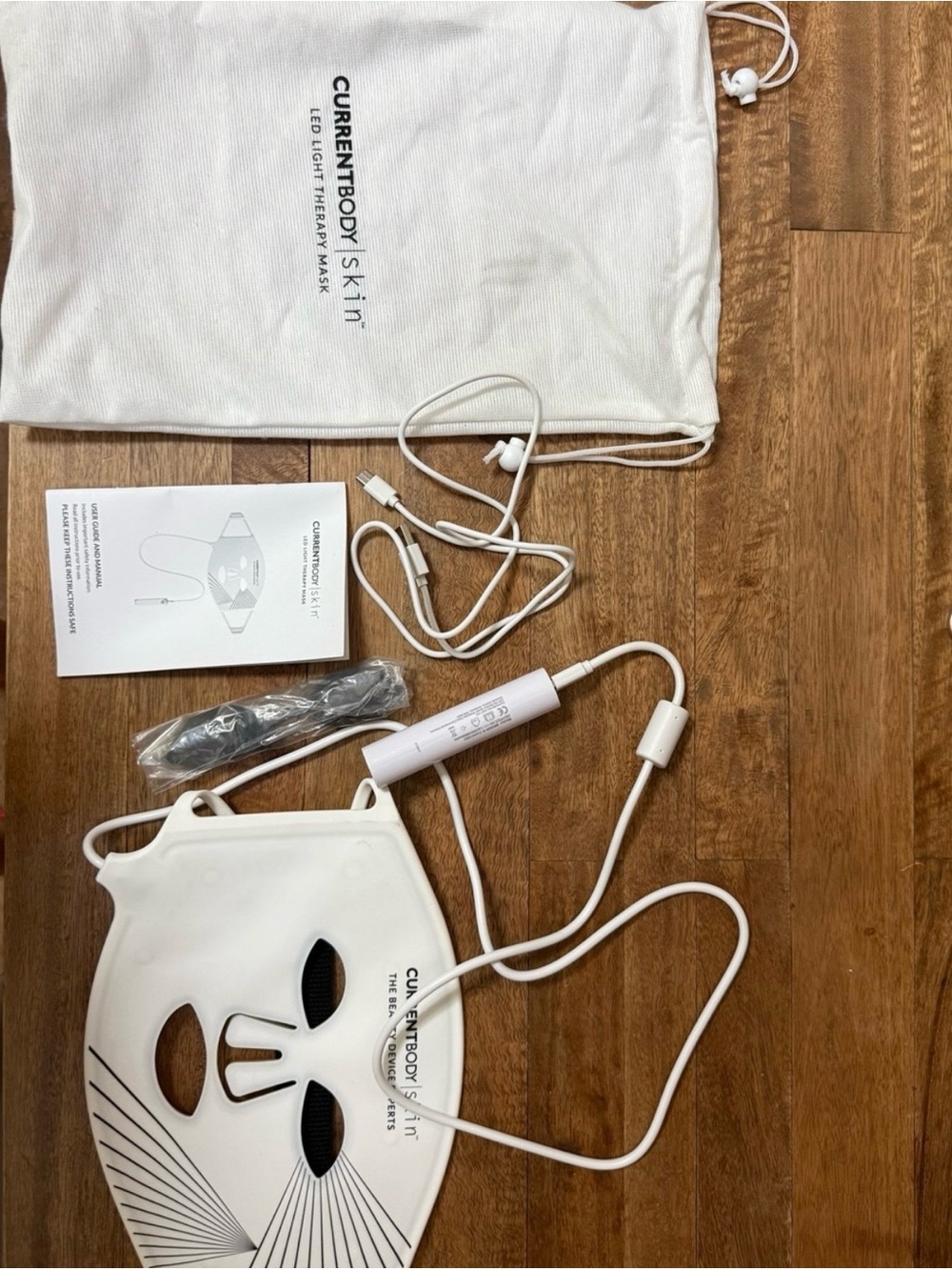 CurrentBody Skin LED Therapy Mask - White with Red Light